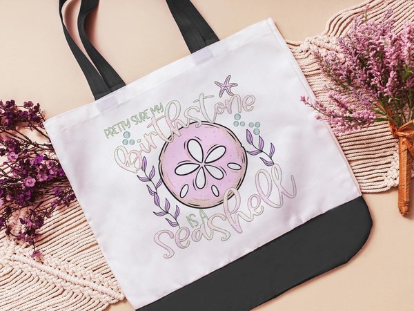 CapableByDesign pretty sure my birthstone is a seashell tote bag