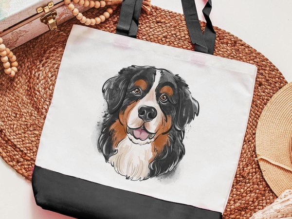CapableByDesign Bernese Mountain Dog Tote Bag